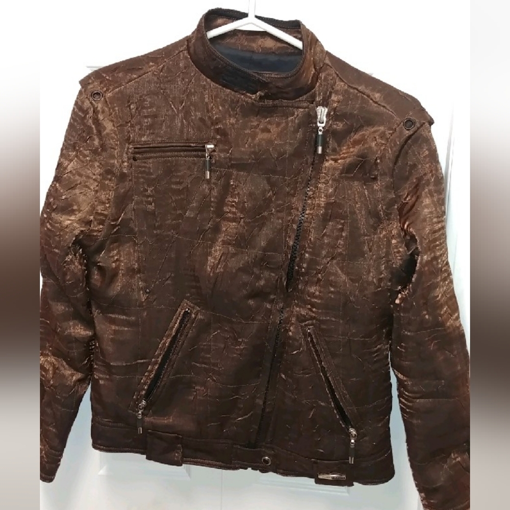 Jamie Sadock bronze jacket.